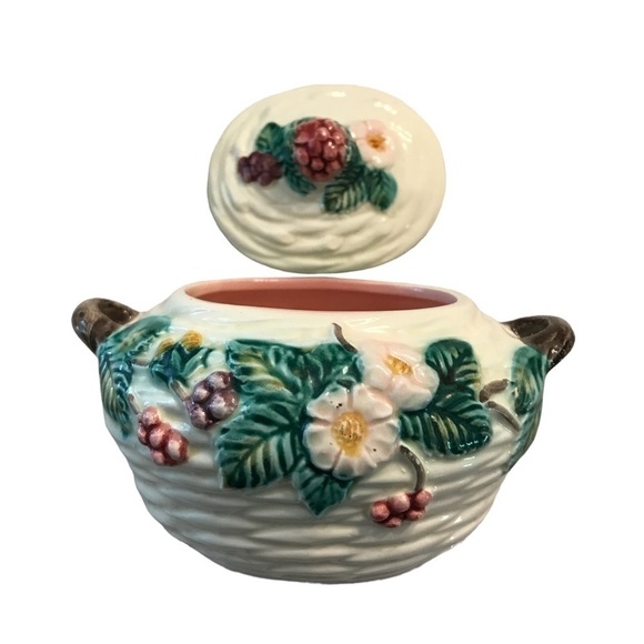The Haldon Group Ceramic Blackberry Basket Sugar Bowl - Picture 4 of 9